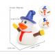 Snowman Shape Rubber duck Funny Christmas Themed Rubber Ducks For Holiday Decoration Outdoor