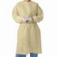 Lightweight Yellow Disposable PPE Gowns Coveralls Clothing 35gsm - 60gsm