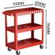 Three Layer SPCC Material Tool Trolley Tool Cabinet Cart  THX-5A