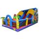 Jungle Theme Commercial Inflatable Water Slides Custom Size Acceptable