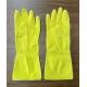 M 45g Tensile Yellow Household Gloves Cotton Spray Flocklined