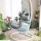Hanging Wicker Swing Chair 102*193CM With Durable PE Rattan And Comfortable Cushions