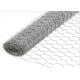 BWG16 Galvanized Hexagonal Wire Mesh , W1m Rabbit Wire Netting