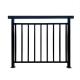 CE ISO 90001 Certified Commercial Aluminum Fence / 5ft Black Aluminum Fence