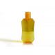 Yellow Flip Cap Empty Plastic Pump Bottles , Small Empty Lotion Bottles With Pump