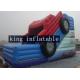 Durable Blue / Red Amazing Cartoon Car Blow Up Dry Slide 2 Years Guarantee For Party