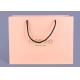 Delicate Bespoke Printed Paper Bags , Pink Paper Carrier Bags Accurate 4C Printing