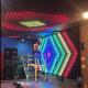 RGB 3in1 P18cm P10cm LED Vision Star Curtain for Wedding Disco Stage Background
