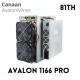 Bitcoin BTC Asic Miner Machine Canaan Avalon 1166 Pro 68th 72th
