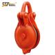 Steel Cable Pulley Neat Shape Powder Coat Finish YBO Type Trawl Block 0.5 - 5 Ton