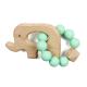 Soothing Silicone Baby Teether Animal Rattle Portable Nontoxic