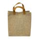 Gift Travel Tote PU Handled 20cm Burlap Grocery Bag