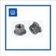 Plain 304 Stainless Steel Flanged Weld Nuts , Grade 6 Hex Weld Nut