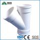 Y Tee Cross Pipe Fittings 0.2mpa For PVC Drainage Water Professional