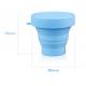 Flexible Bpa Free Silicone Water Cup With Lids For Kids , Adults Toothbrush Cup