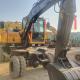Used 7 Ton Lin Gong LG75F Hydraulic Wheel Excavator Road Construction Machinery