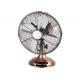45W 3 Speed Personal Electric Fan , Air Cooling Oil Rubbed Bronze Antique Desk