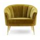 Dubai hot sale gold luxury velvet fabric stainless steel leg accent chair for wedding event rental