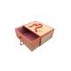 Exquisite Fancy Bow Tie Brown Kraft Paper Gift Bags Drawer Sliding Design