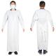 PE Disposable Fluid-Resistance Thumbs Loop White Isolation Gown