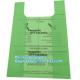 Singlet Vest Carrier Plastic Biodegradable Shopping Bag With EN13432 Certificated, Vest Carrier Plastic Shopping Bags