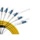 LC UPC Single Mode Single Core Fiber Optic Pigtail LZH/PVC 12cores for FTTH Network