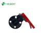 Manual Driving Mode Medium Pressure UPVC Plastic Butterfly Valves for Water Supply