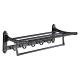 European Antique Black Bathroom Rack Set with 1 Layer and Oxidation Surface Finishing