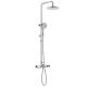Bathroom Lifting Round Shower Set 229mm 125mm ABS Head / Hand Shower
