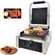 Commercial Electric Grill Portable Panini Sandwich Contact Griddle 305*340*190mm 10.8kg