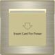 Smart Laffey Rose Gold Hotel Room Key Card Holder 12V DC Metal Frame