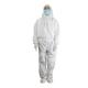 Medical White Disposable Overalls Disposable Coverall Suit Breathable With Hood