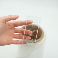 Custom Brand Design Printed Transparent Clear Vinyl Label Stickers