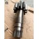 HD400 Swing Pinion Shaft 11 Teeth 24 Keys Hydraulic Excavator Swing Gearbox