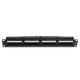 Wallmount 24 Port Cat5e Keystone Patch Panel , RJ45 Etherne Patch Panel With Patch Cord