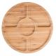 Bamboo wooden serving platter fruit snack tray