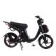 Full Suspension Electric Moped Scooter 48V 500W Front Disk And Rear Drum Brakes