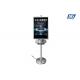 Wireless Charging Two Side Poster Display Stand Silver A2 Frame Clip Open Type