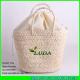 LUDA drawstring bag handmade lady handbags plain cornhusk straw bag