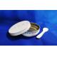 0.28mm Food Grade Tinplate Caviar Packaging Vacuum Empty Can tin 125g with flat lid printing full colors