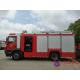 210kw 4x2 Drive Foam Fire Truck With Front Winch And Independent Crew Room