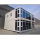 Removable Temporary Container Homes Galvanized Steel Modular Housing
