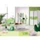 OEM PU Children Bedroom Sets White Green Furniture Set Cappellini