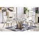 dining room 8 person round marble table furniture