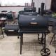 Stainless Steel Double Barrel Smoker BBQ Grill with Big Body and Large Cooking Area