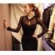 new 2014 woman's clothing blanck colour hot sexy lace dress