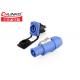 PBT Plastic Waterproof Plug Socket Soldering Industrial 5A 10rms