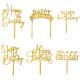 Birthday Cake Topper, 6pcs Acrylic Birthday Cake Toppers Happy Birthday Cake Toppers For Birthday Decorations