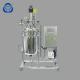 Biodiesel Processing Double Layer Glass Reactor , Glass Reactor Laboratory Cycle Heating Cooling