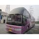 Used Diesel Coaches Yutong Zk6147 Double Axle 61seats Left Steering Weichai Engine